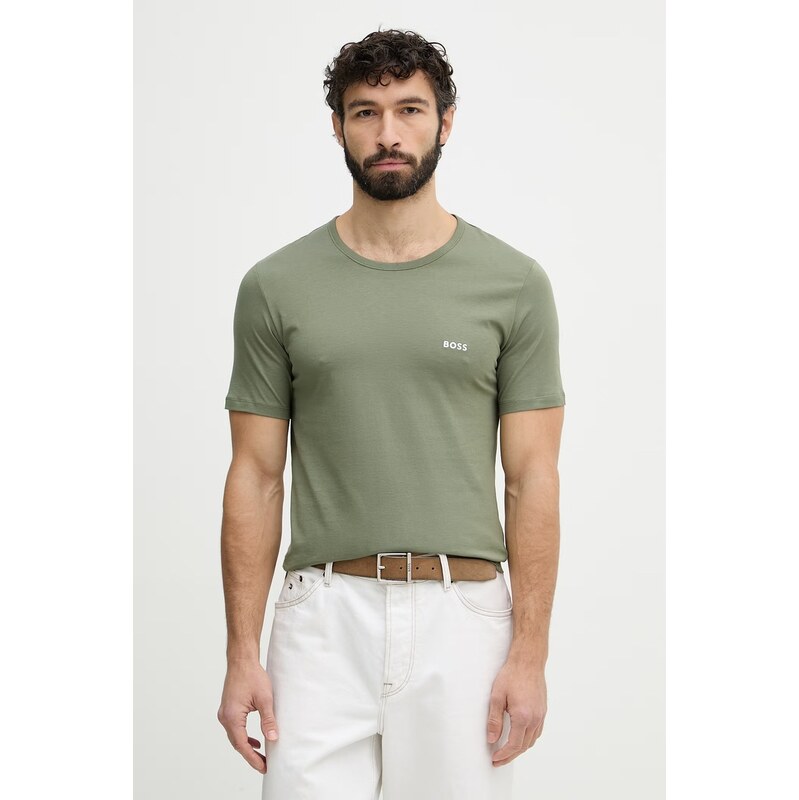 BOSS tričko pánské bavlněné TShirtRN 3P Classic 3-pack