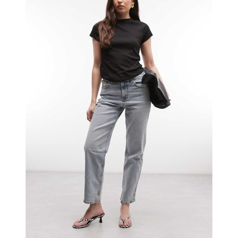 ASOS DESIGN ankle grazer comfort stretch straight leg jeans in