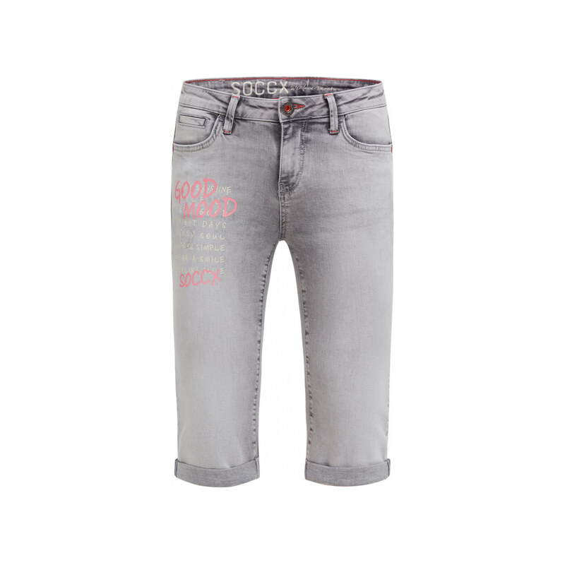 SOCCX Capri džiny RO:MY Regular Fit