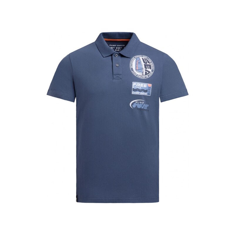 CAMP DAVID Polo tričko s potiskem na zadech
