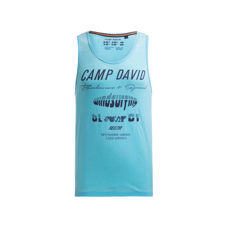 CAMP DAVID Tilko s vypalovanými efekty a potisky