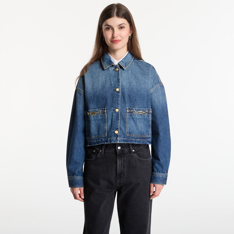 Bunda Tommy Hilfiger Cropped Jacket Cam Mid Cam Mid XS
