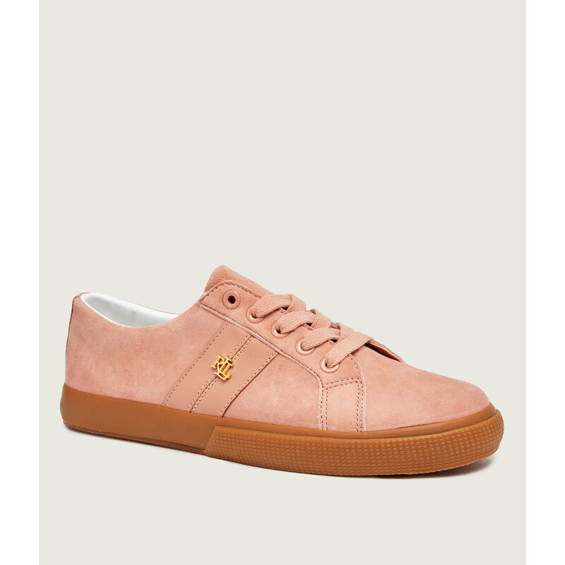 LAUREN RALPH LAUREN Tenisky JANSON II | semiš s přídavkem kůže