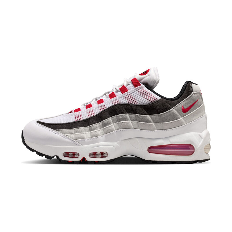 Nike Air Max 95 Premium White/ Comet Red-Neutral Grey-Medium