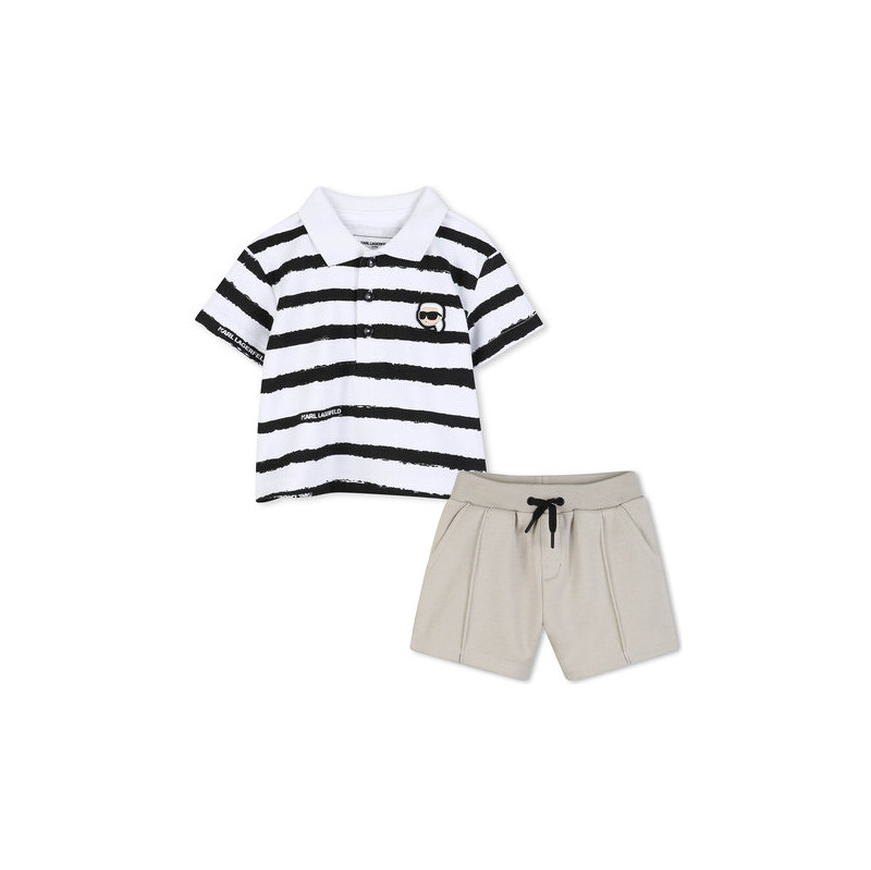 Sada polo tričko a kalhoty Karl Lagerfeld Kids