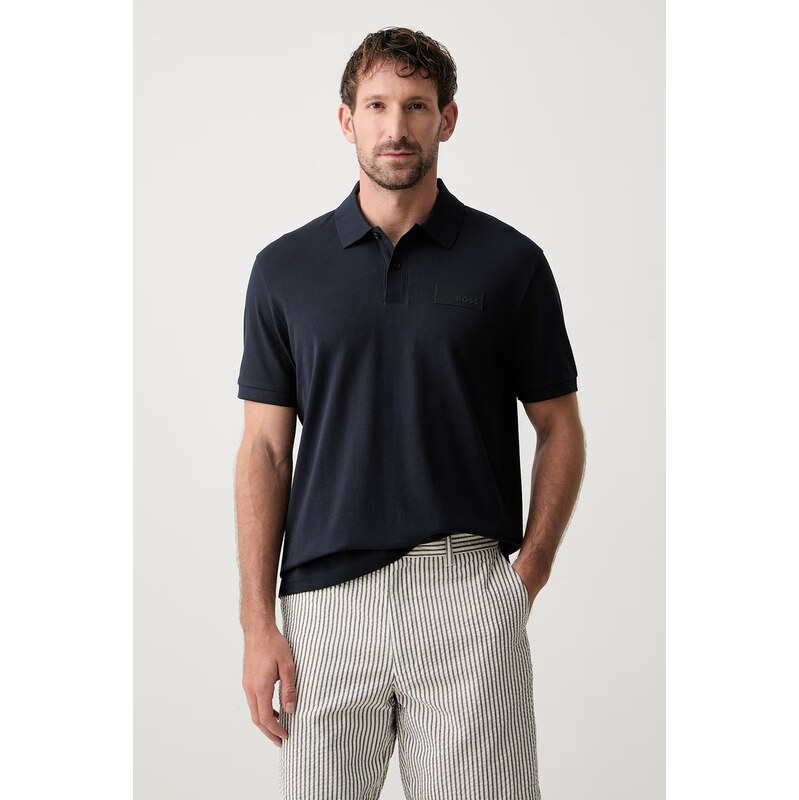 BOSS Green polo pánské bavlněné Paddy Structure