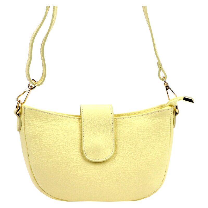 kožená crossbody kabelka Luka 26-102 DL žlutá