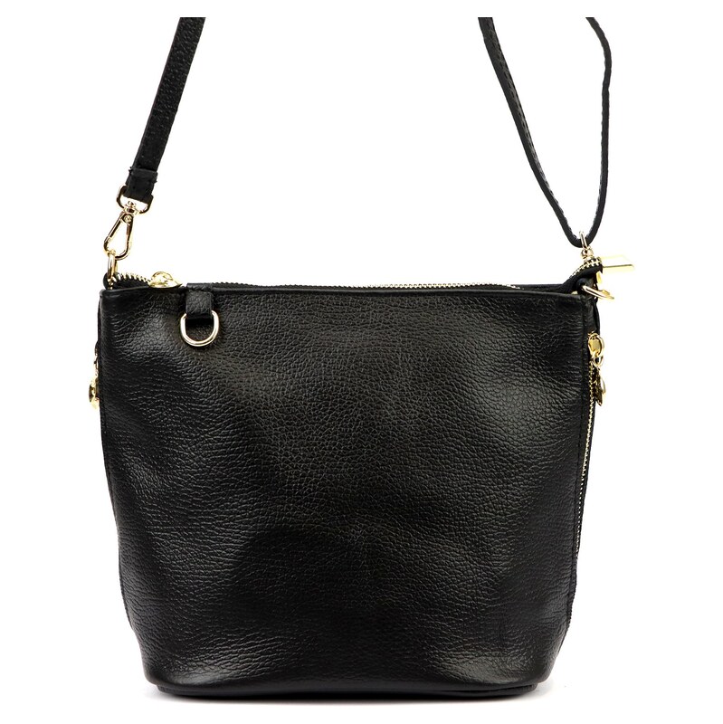 Kožená crossbody kabelka Luka 26-110 černá