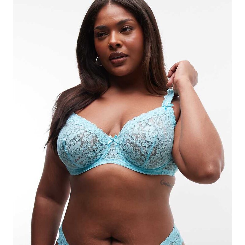 ASOS Curve ASOS DESIGN Curve Hazel all over lace underwired bra