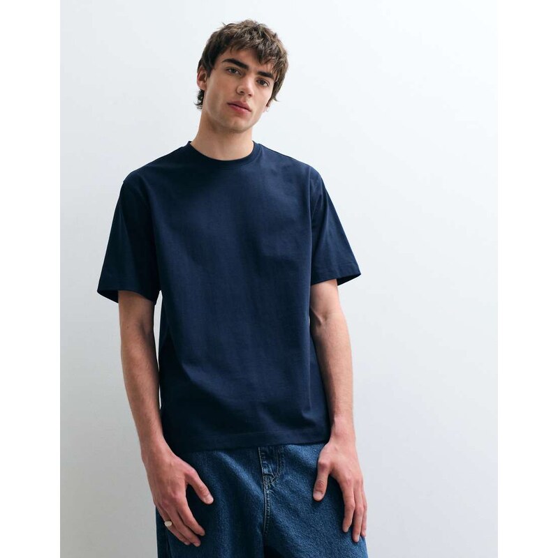 ASOS COLLECTIVE heavyweight t-shirt in navy