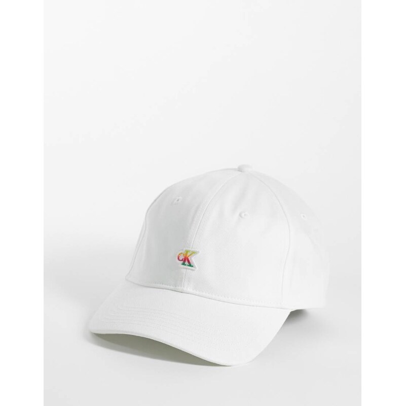 Calvin Klein Jeans pride cap in white