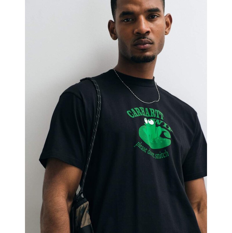 Carhartt WIP frog motif t-shirt in black