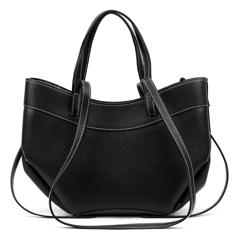 Luka Kožená shopper bag kabelka 25-025 DL černá