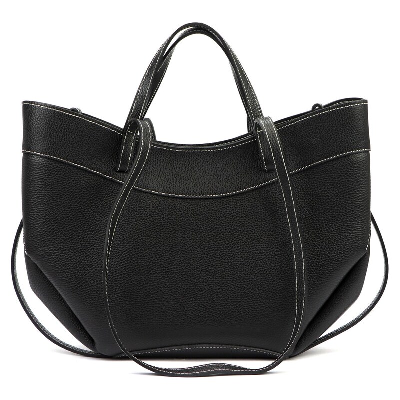 Luka Kožená shopper bag kabelka 25-025 D DL černá
