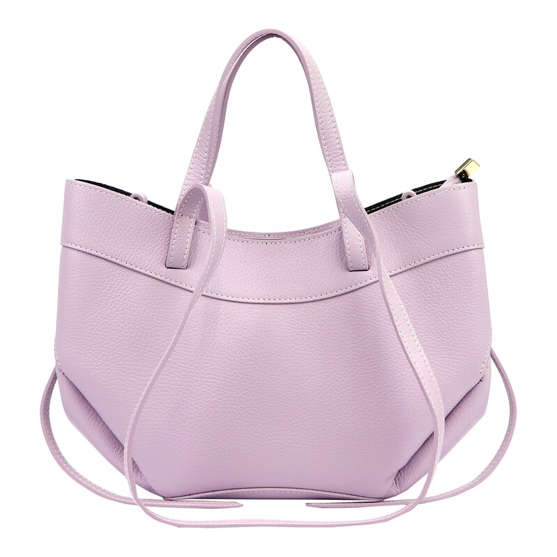 Luka Kožená shopper bag kabelka 25-025 DL fialová