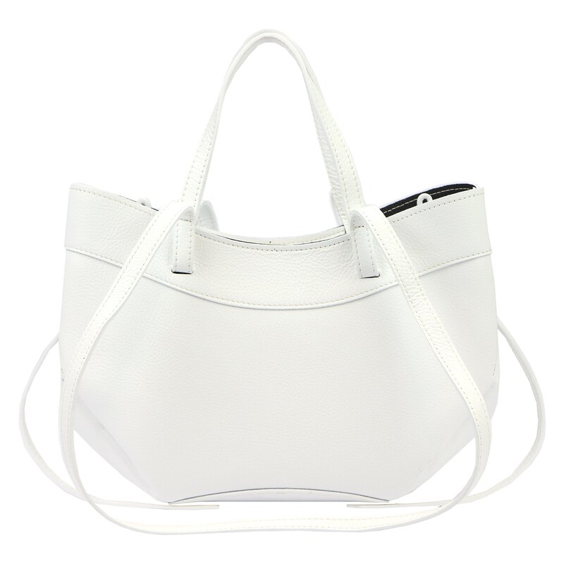 Luka Kožená shopper bag kabelka 25-025 DL bílá