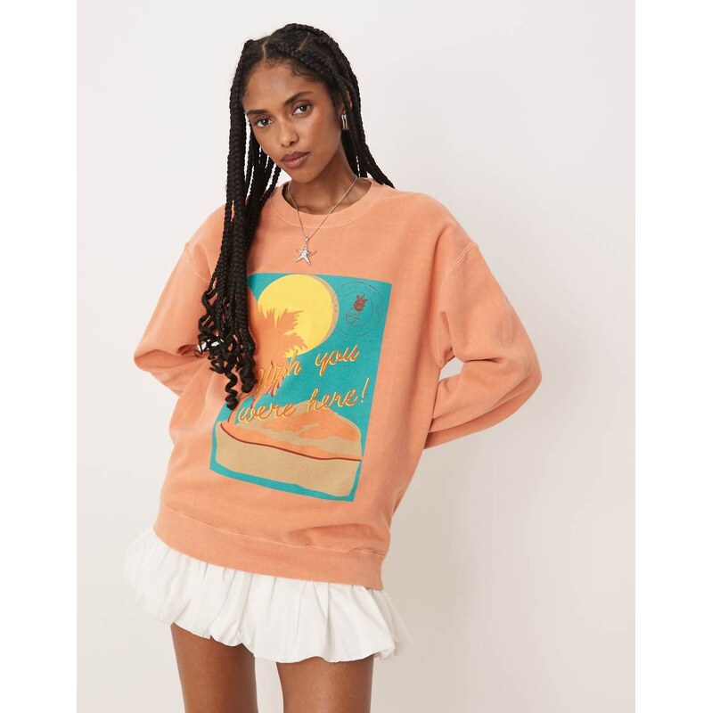 Isabelle Pennington-Edmead postcard sweatshirt-Multi
