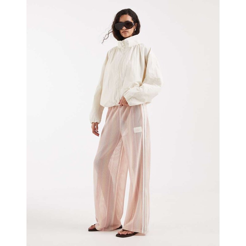 adidas Originals Firebird knit track pants in sandy pink