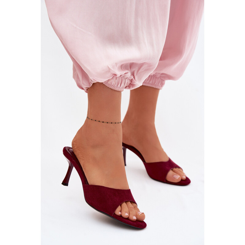 Klapky na podpatku model 227943 Step in style