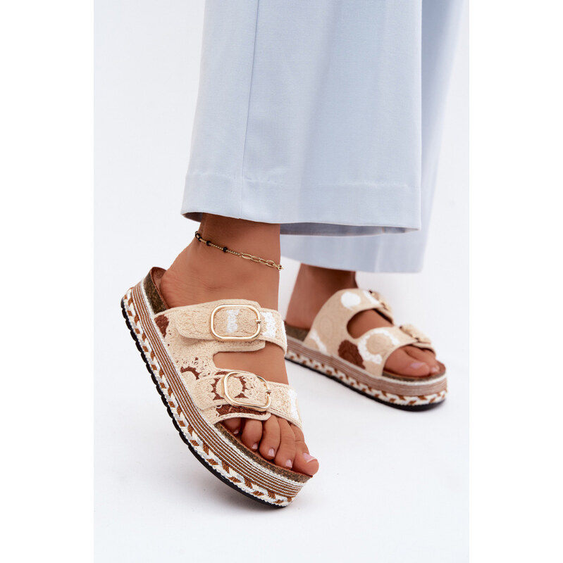 Klapky na platformě model 227935 Step in style
