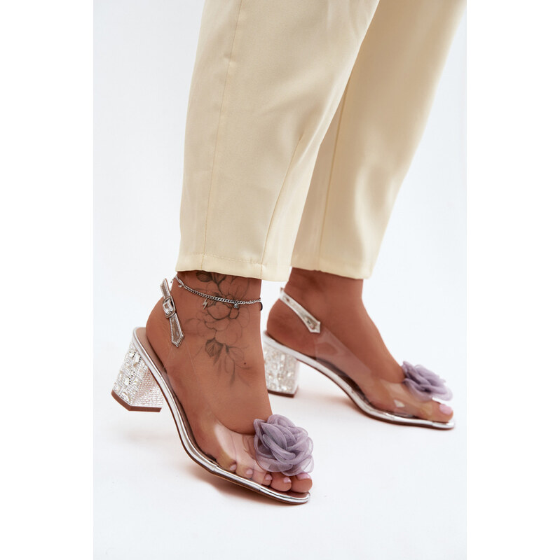 Sandály na podpatku model 228120 Step in style