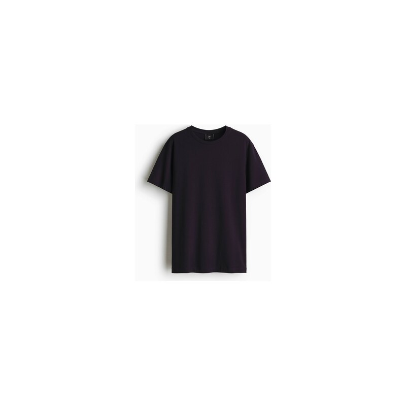 H&M - Tričko Slim Fit - Námořnická Modř
