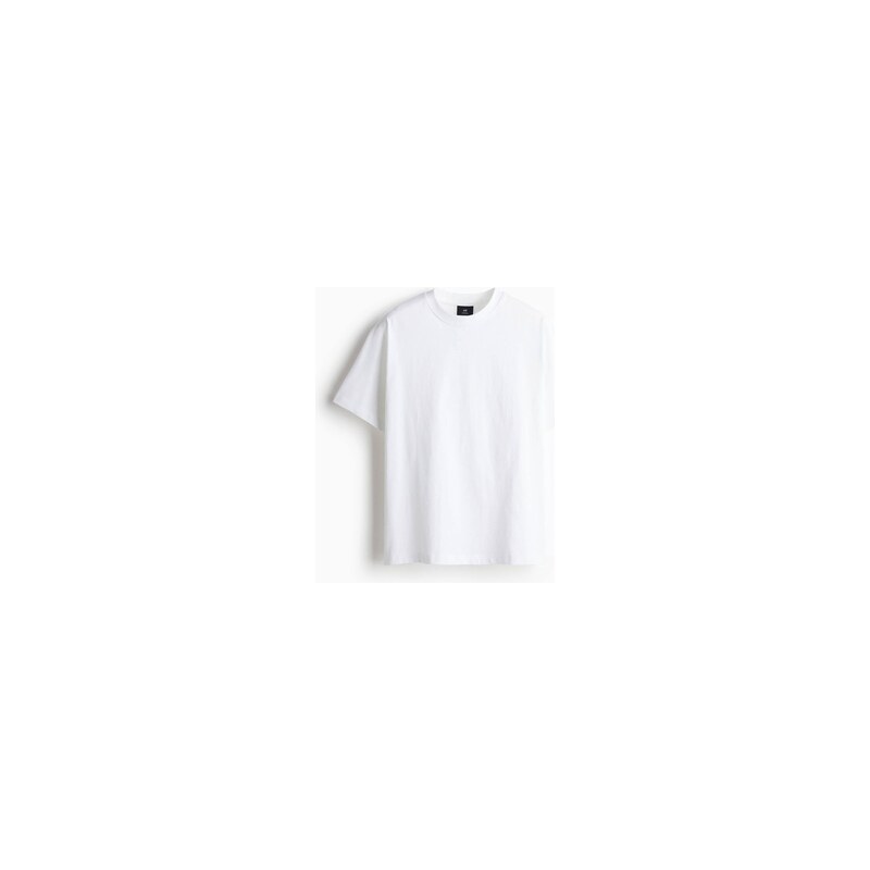 H&M - Tričko Loose Fit - Bílá
