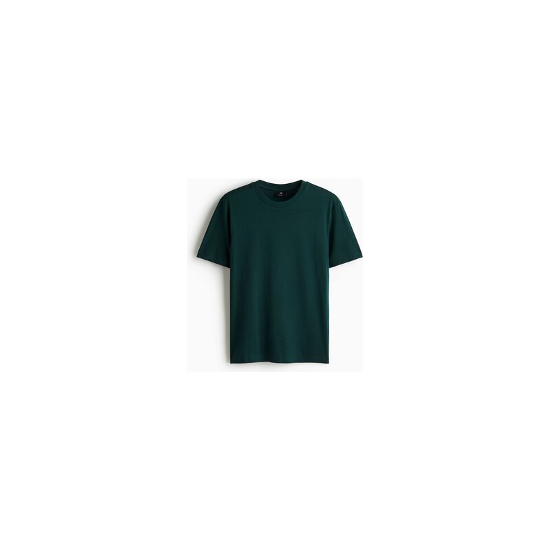 H&M - Tričko Regular Fit - Lesní Zelená