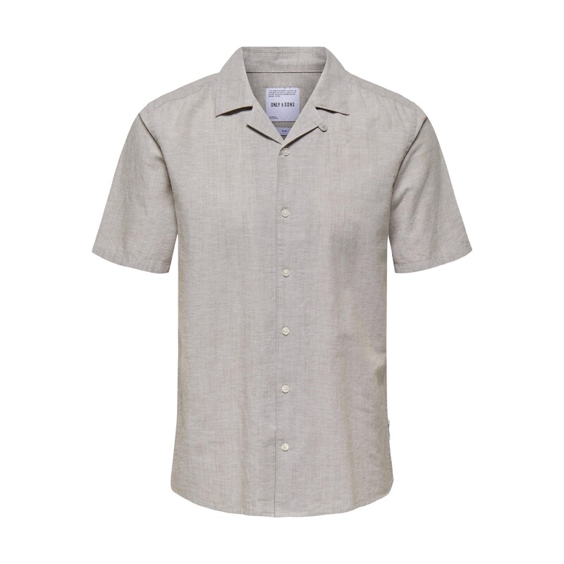 Only & Sons Košile Cantley béžová / světle šedá