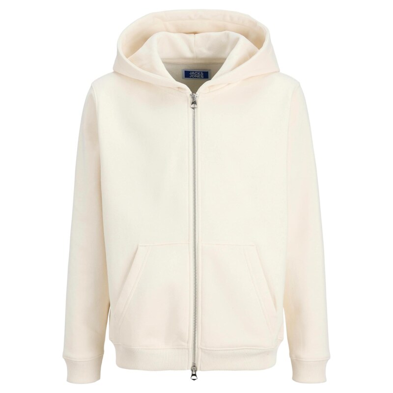 Jack & Jones Junior Mikina Bedford krémová / burgundská červeň