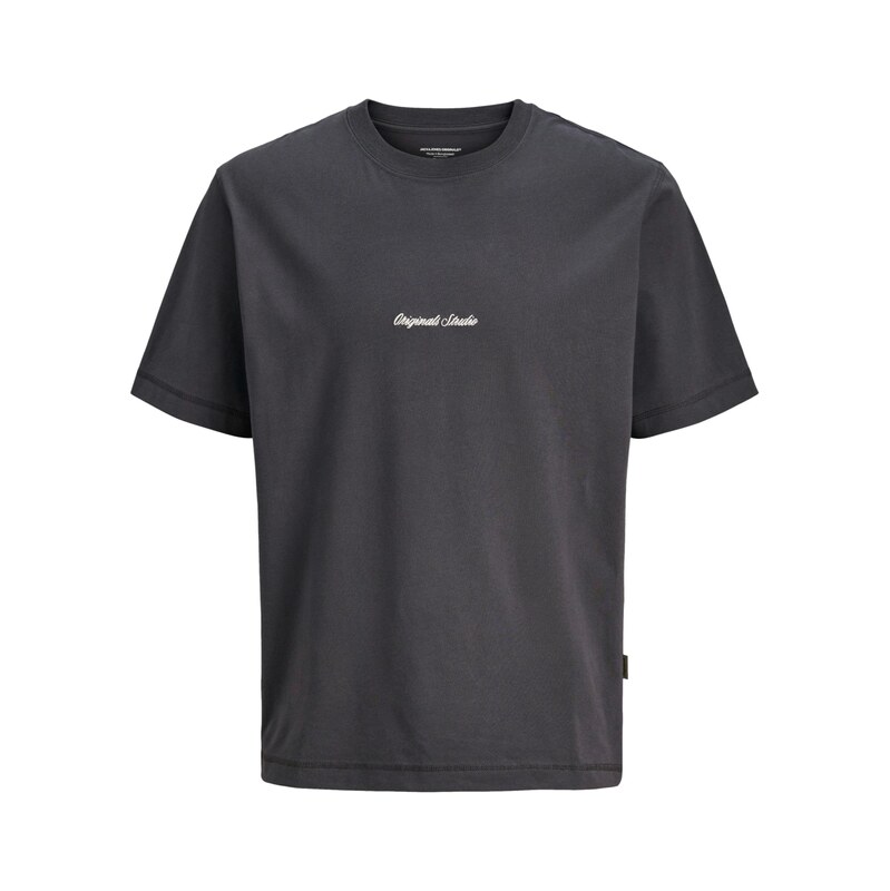 Jack & Jones Junior Tričko Norrebro antracitová / bílá