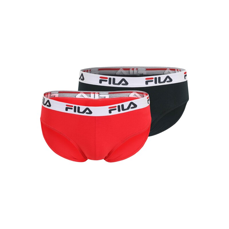 FILA Slipy červená / černá / bílá