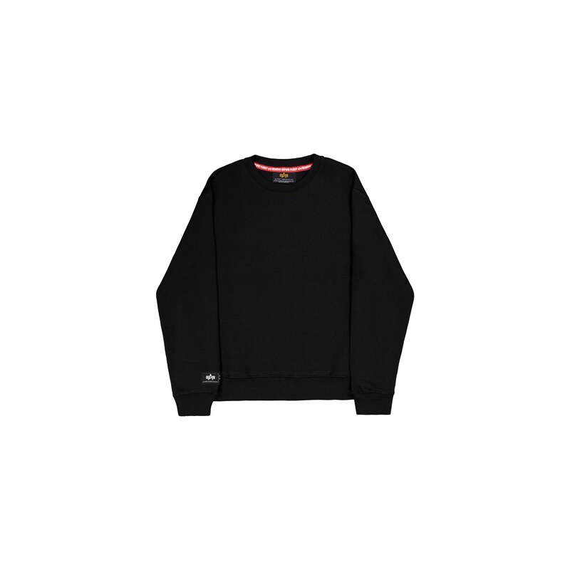 ALPHA INDUSTRIES Mikina černá / bílá