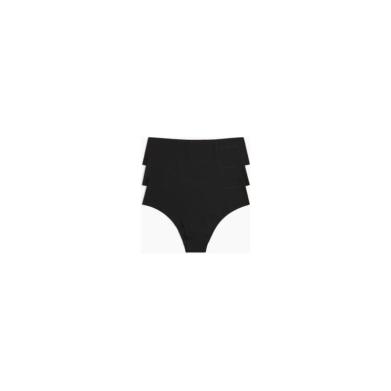 H&M - Sportovní kalhotky hipster DryMove 3 kusy - Černá