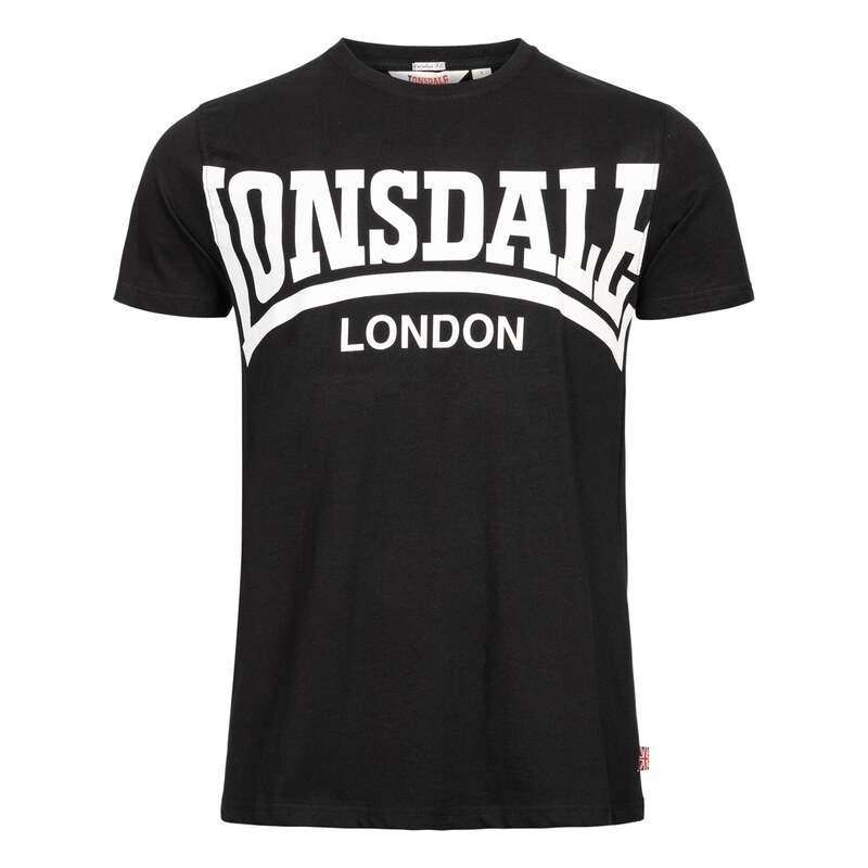 LONSDALE Tričko 'York' černá / bílá