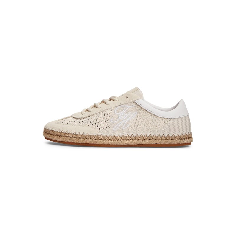 TOMMY HILFIGER Tenisky Logo Rope Midsole béžová / bílá