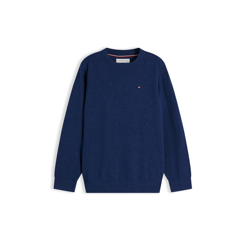 TOMMY HILFIGER Svetr Essential Flag Embroidery námořnická modř
