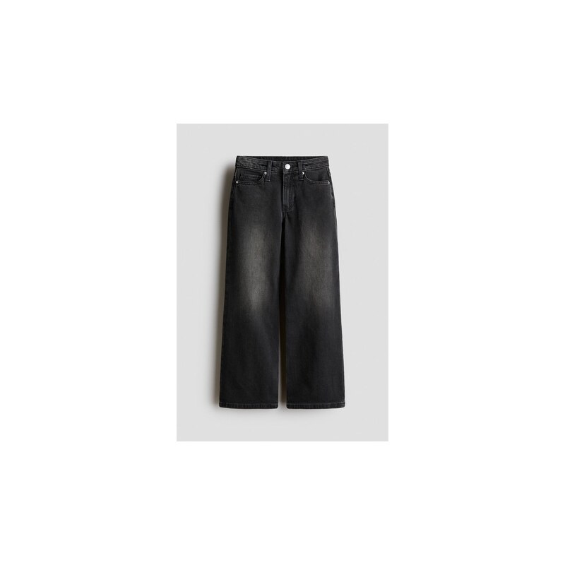 H&M - Wide Leg Jeans - Černá
