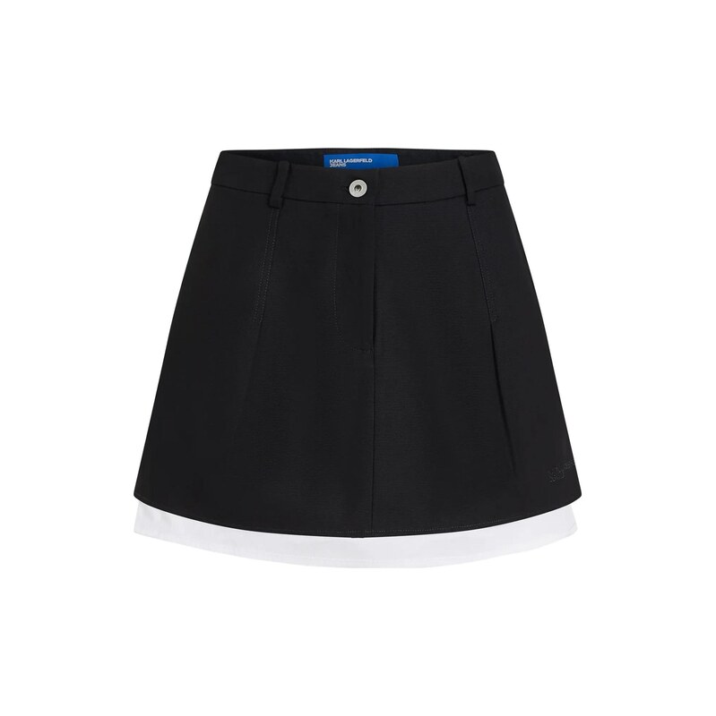 KARL LAGERFELD JEANS Sukně černá / bílá
