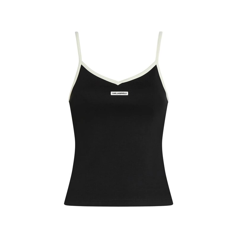 Karl Lagerfeld Top černá / bílá