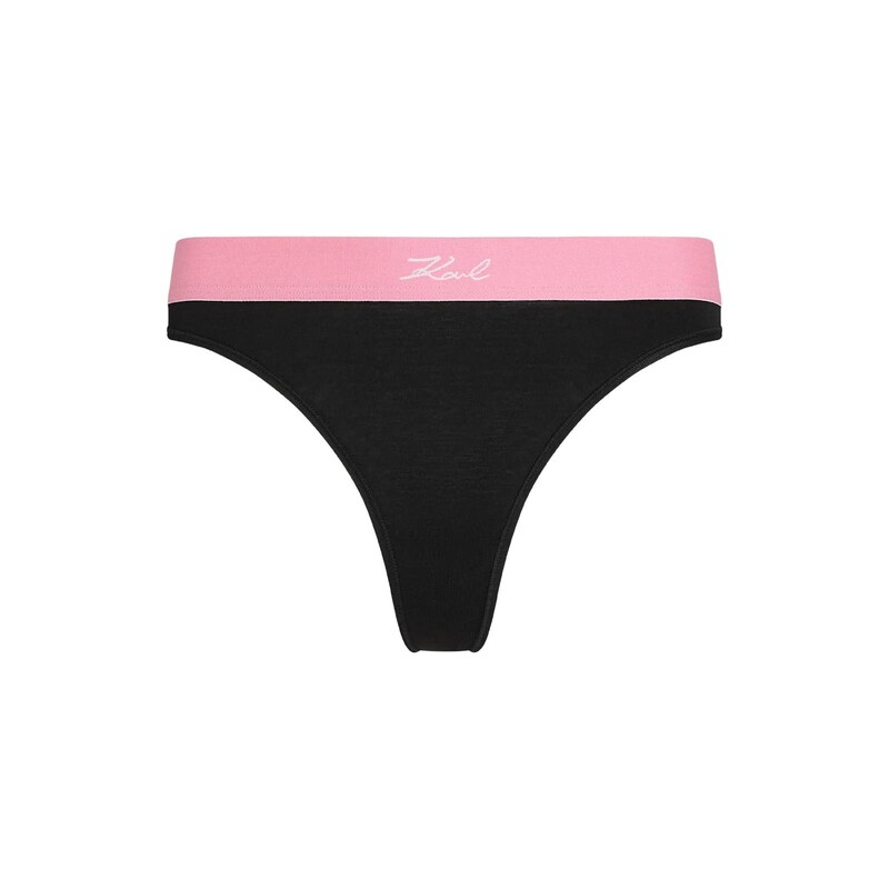 Karl Lagerfeld Tanga pink / černá