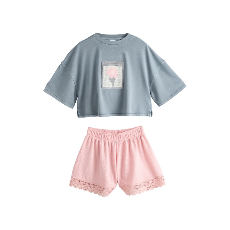 Next Sada šedá / pink / bílá