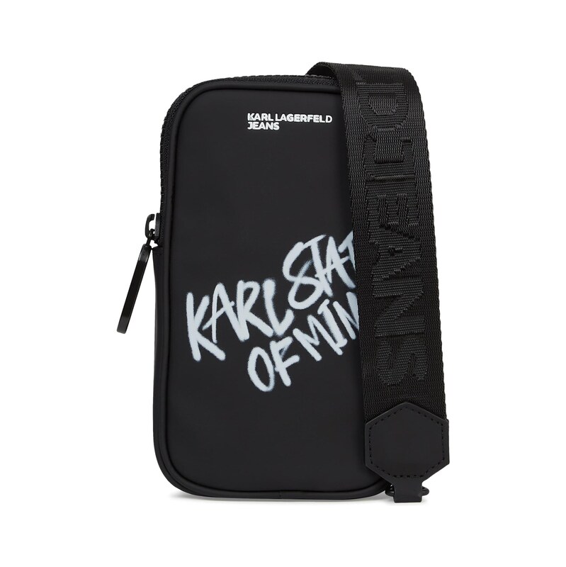 KARL LAGERFELD JEANS Taška na notebook  KARL QUOTE PHONE  černá