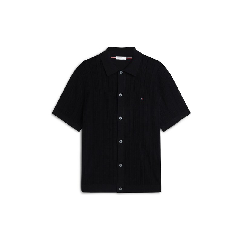 TOMMY HILFIGER Kardigan Relaxed Pointelle Short Sleeve With
