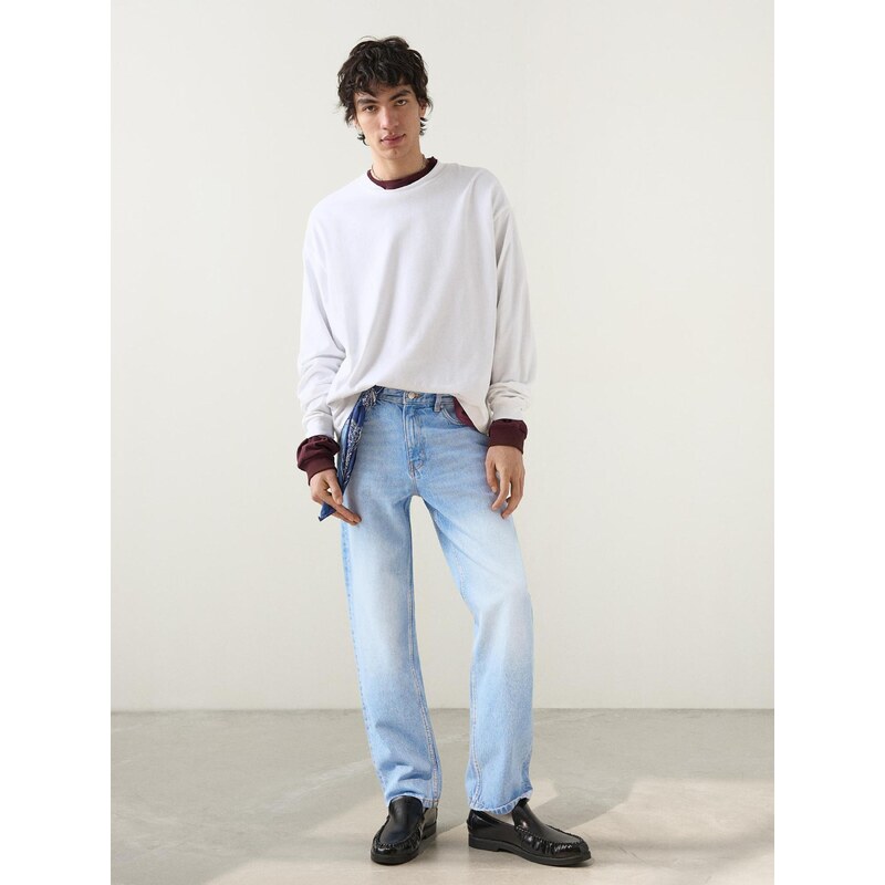 Bershka Džíny modrá džínovina