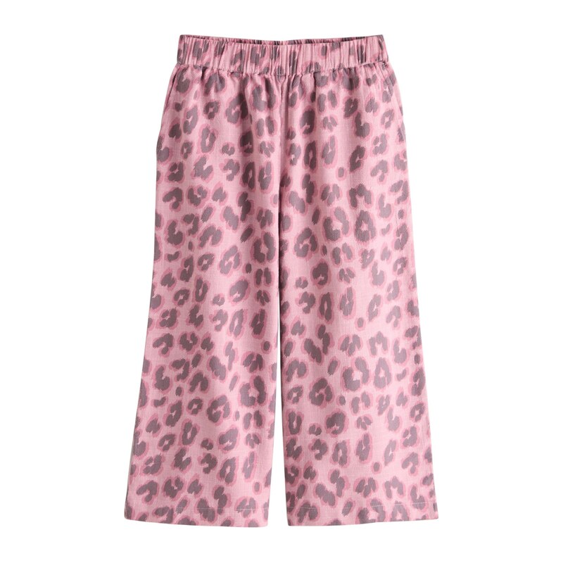 Next Kalhoty tmavě fialová / pink / růžová