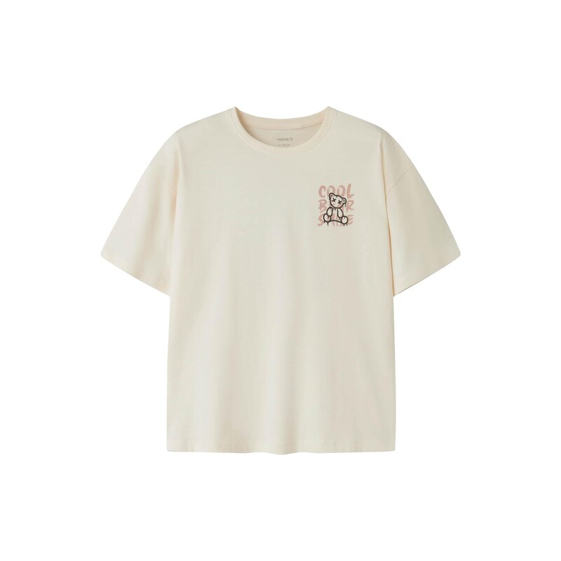 NAME IT Tričko NKMKemuel starorůžová / černá / offwhite