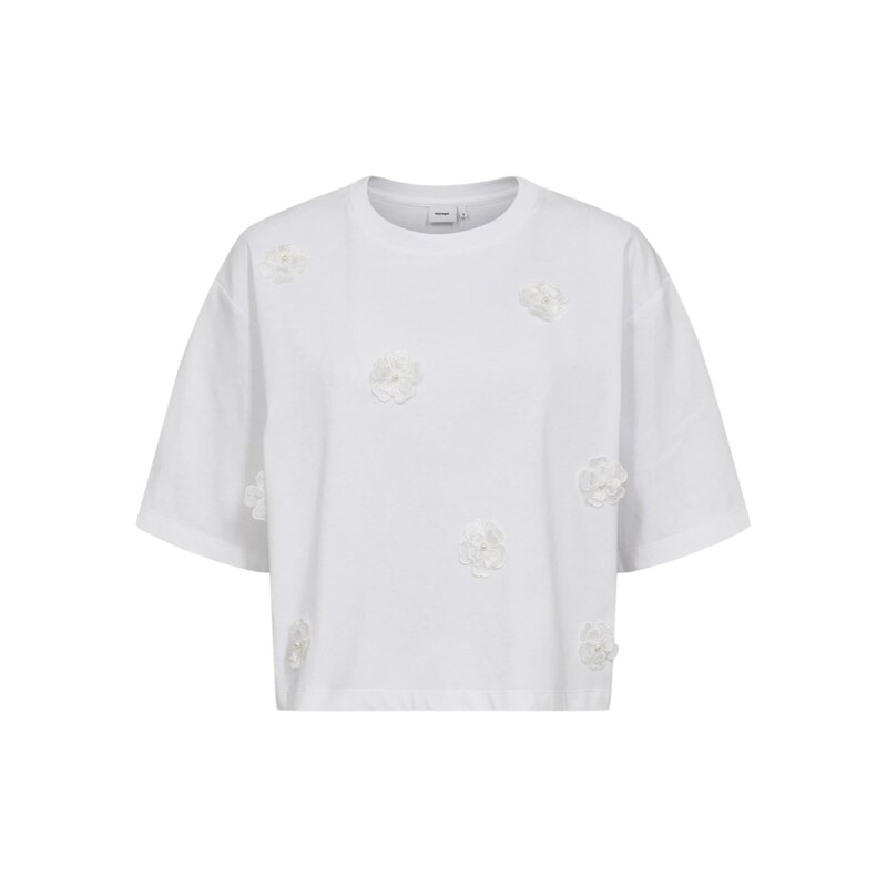 NÜMPH Tričko NUFLEURA TEE bílá