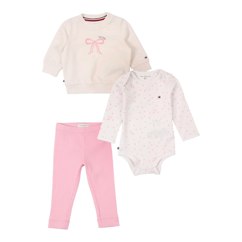 TOMMY HILFIGER Sada Essential růžová / pudrová / bílá