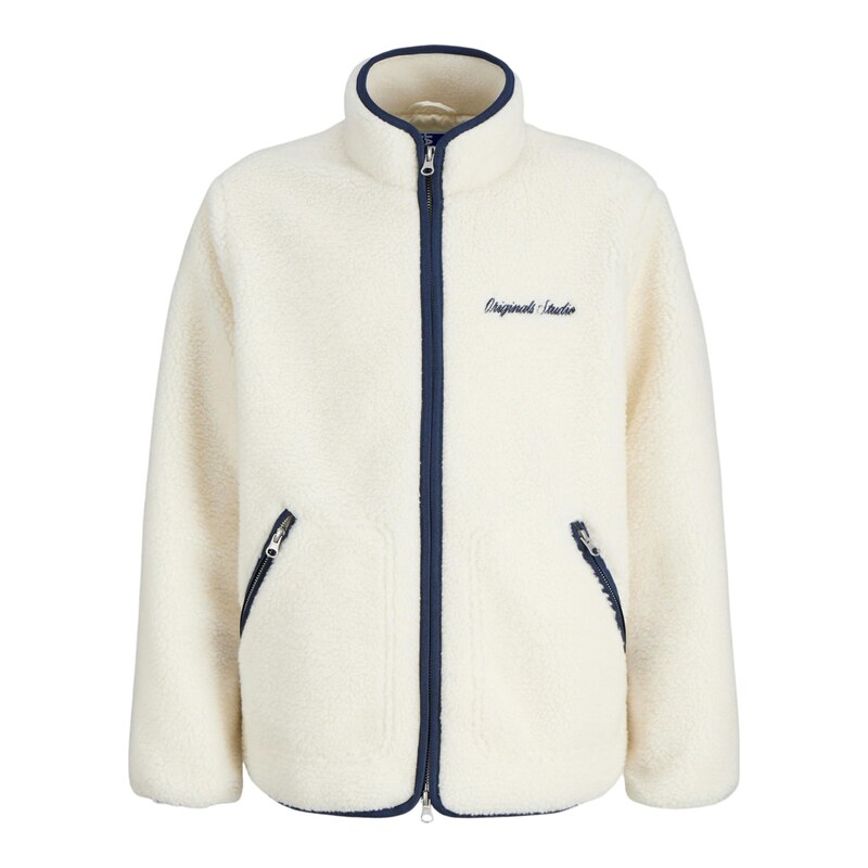 Jack & Jones Junior Fleecová mikina Norrebro  námořnická modř /